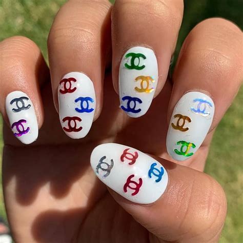 chanel nail art charms|Chanel nail polish art print.